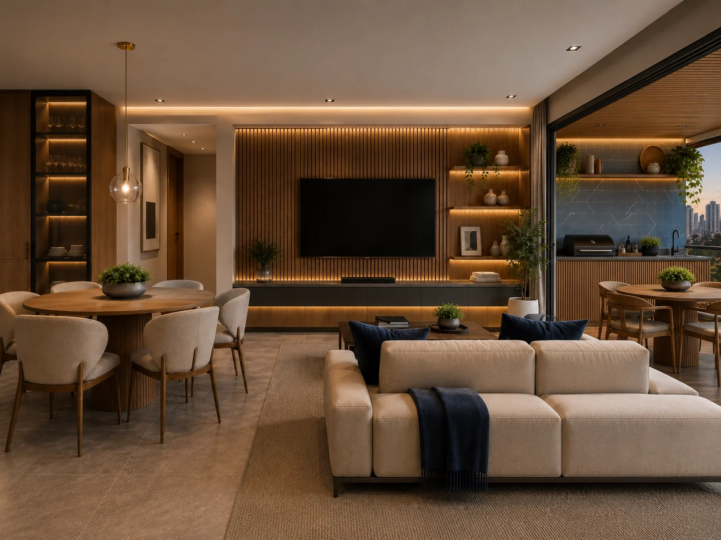 Apartamento de 135m² no Recreio dos Bandeirantes, desenvolvido para o cliente Felipe Mattos. — imagem 1